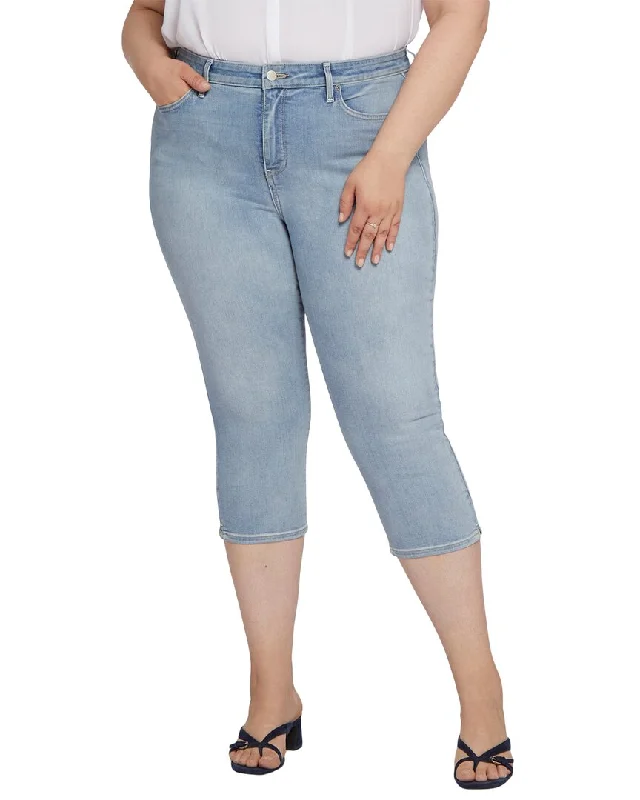 Multi-functional style Functional cargo pants NYDJ Slim Straight Crop Charmed Jean