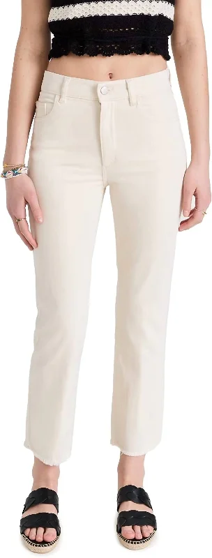 Retro Skirt Design Formal slim-fit pants Patti Straight High Rise Ankle Jeans In Off White Retro Skirt Design Formal slim-fit pants Patti Straight High Rise Ankle Jeans In Off White