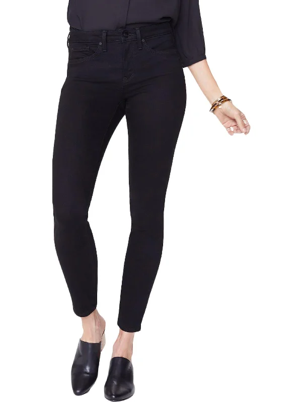 Minimal Style Stretch fit khakis Petites Ami Womens Ankle Denim Skinny Jeans