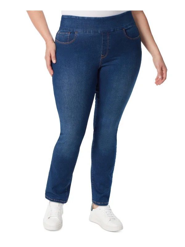 Sports High Waist Style Trendy printed joggers Plus Womens Monogram Pull On Straight Leg Jeans Sports High Waist Style Trendy printed joggers Plus Womens Monogram Pull On Straight Leg Jeans