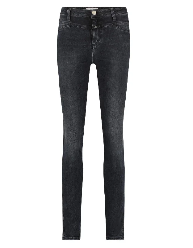 Avant-garde trend Stretch leggings Skinny Pusher Jeans In Dark Grey