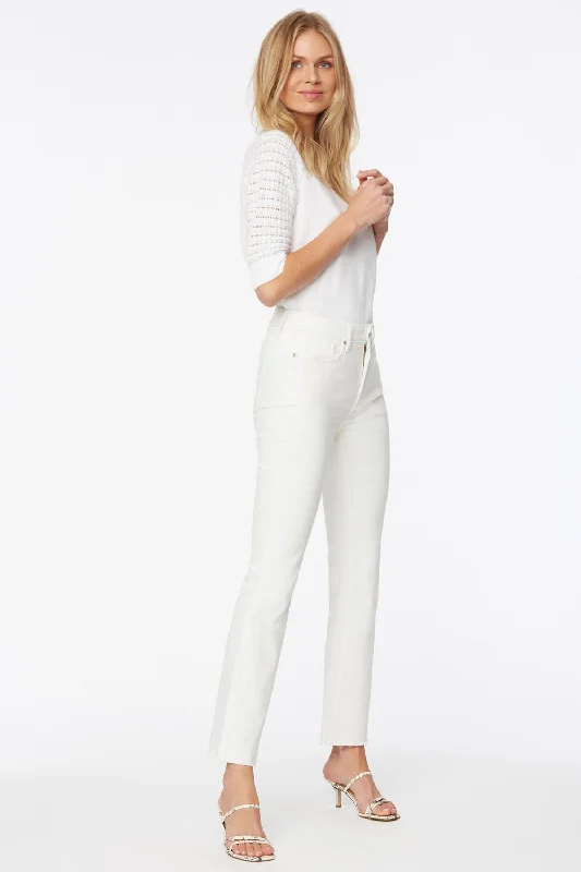 Wandering freely Colored jeans Slim Bootcut Ankle Jeans In Petite - Optic White