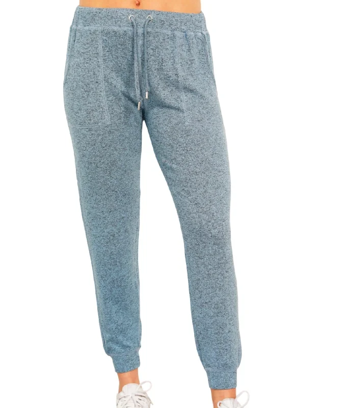 Elegant Classic Solid Jogger In Wind