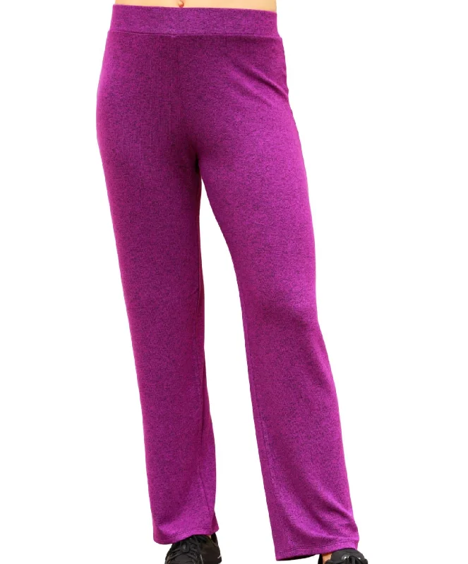 Energetic Solid Lounge Pant In Violet