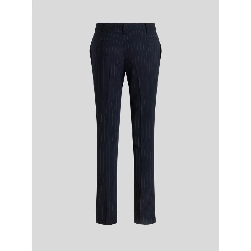 Beautiful Romance Soft pleated pants Striped Tailored Trousers