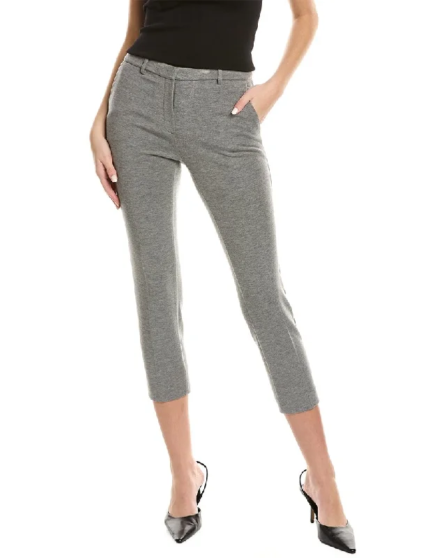 Street Casual Style High-rise casual trousers Theory Treeca Double Knit Pant