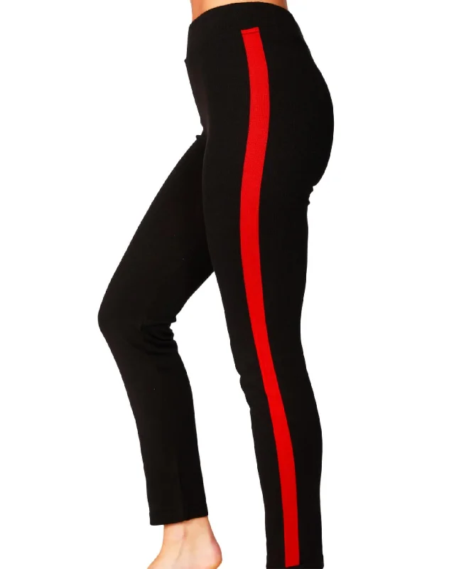 Sports fitness shoes Track Pant In Blackred