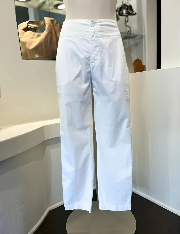 Customized Version Trouser In White