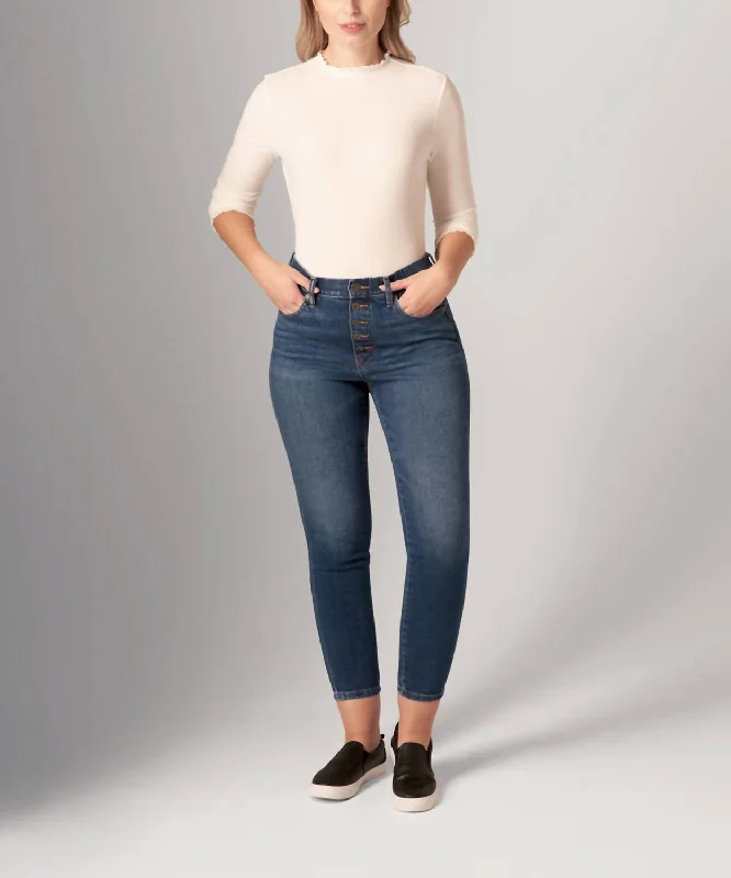 Sports Jumpsuit Comfort denim leggings Valentina Skinny Jean In Tribeca Blue