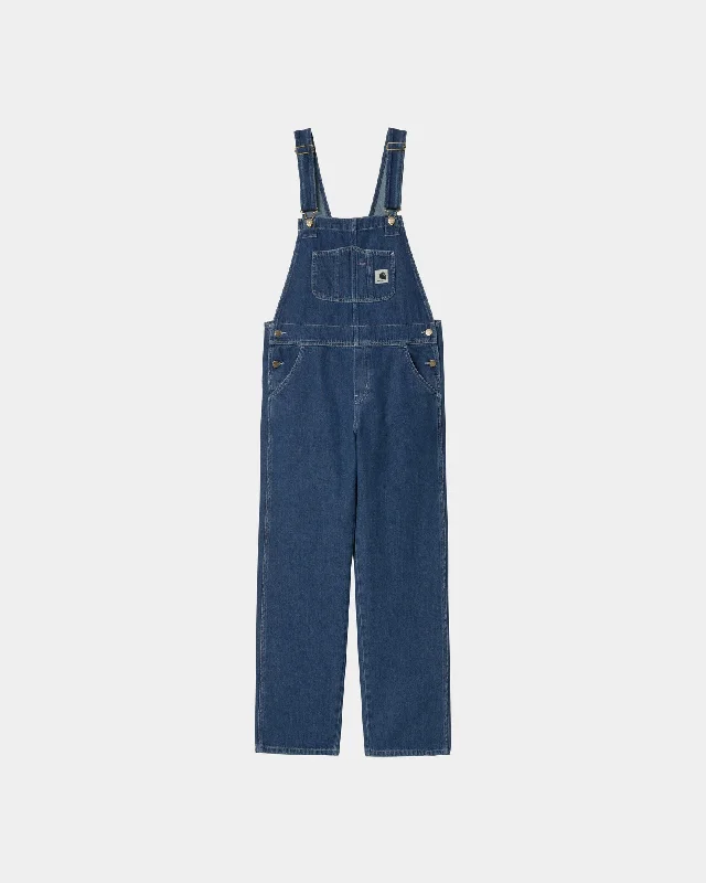 Elegant and noble Wide-waist jeans Women's Bib Overall Straight - Denim | Blue (stone washed) Elegant and noble Wide-waist jeans Women's Bib Overall Straight - Denim | Blue (stone washed)