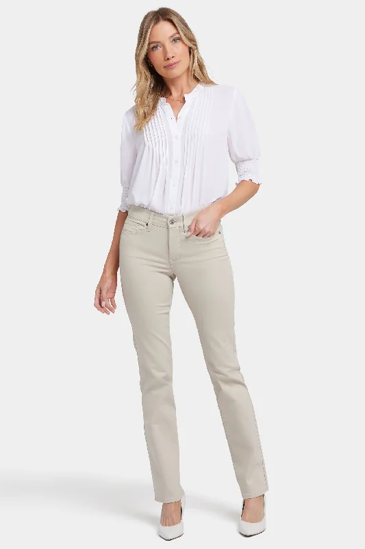 Warm Winter Series Cuffed jeans Waist-Match™ Marilyn Straight Jeans - Feather