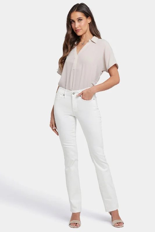 Innovative Design Distressed denim Waist-Match™ Marilyn Straight Jeans - Optic White Innovative Design Distressed denim Waist-Match™ Marilyn Straight Jeans - Optic White