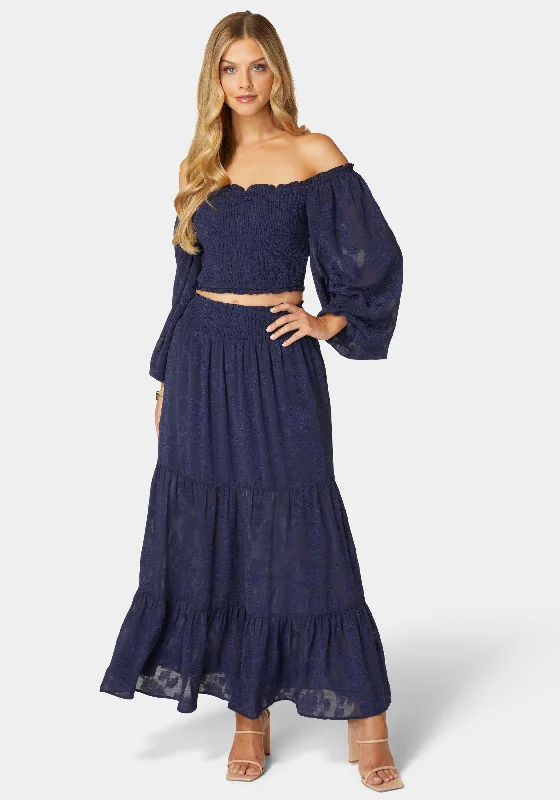Literary Style Willow Smocked Maxi Set