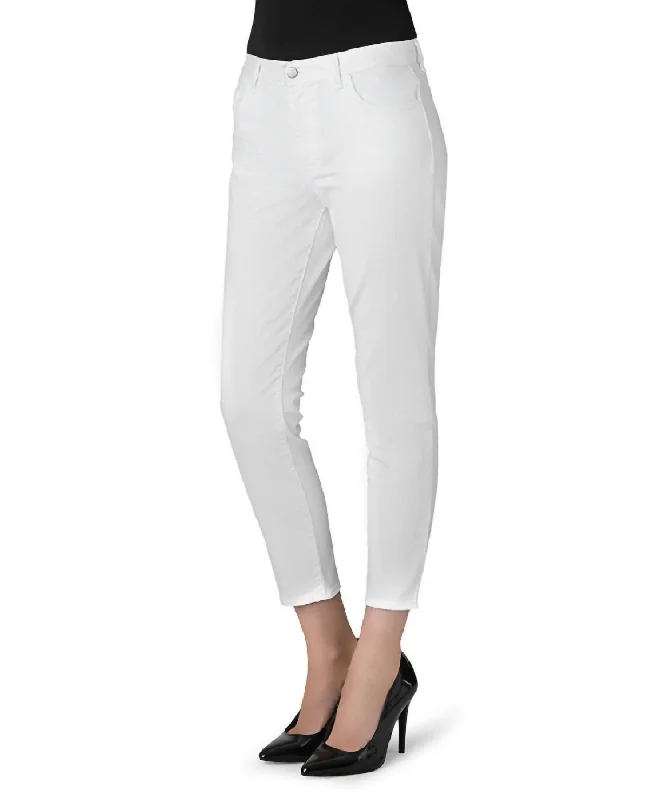 Cool Style Women’s denim capris Women Tessa High Rise Tapered Crop Jeans In White