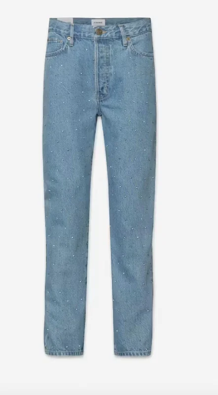 Trendy and versatile Active yoga pants Women's Atelier Embellished Denim In Blue