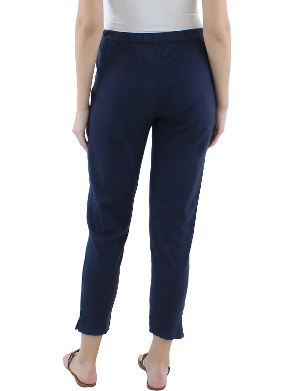 Retro Dress Womens Cotton Blend High Waist Ankle Pants