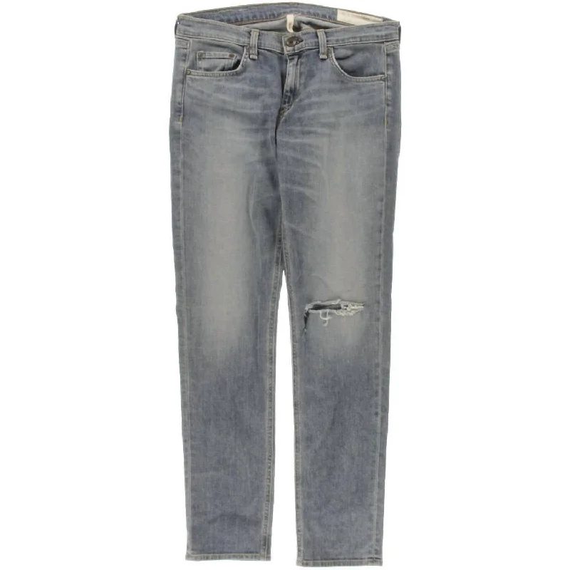 Black And White Style Denim flare pants Women's Dre Straight Leg Boyfriend Jeans In Mariner Black And White Style Denim flare pants Women's Dre Straight Leg Boyfriend Jeans In Mariner