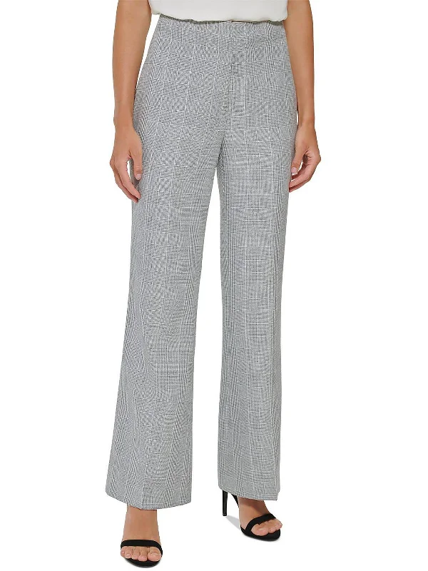 High-quality fabrics Casual denim capris Womens High-Rise Formal Wide Leg Pants