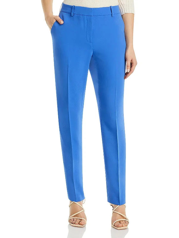 Sports Vitality Style Womens High Rise Pleated Ankle Pants