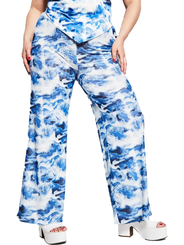 Warm and substantial Slim fit khakis Womens High Rise Wide Leg Flared Pants