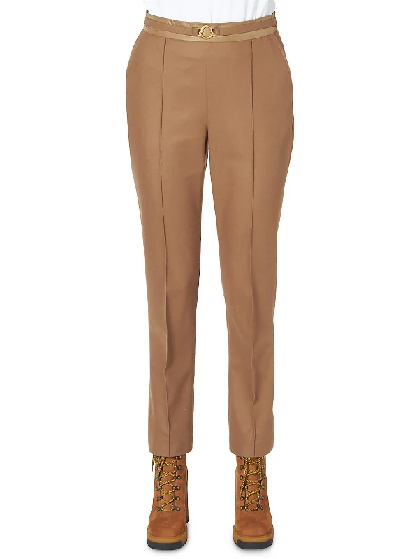 Ultra-lightweight Classic corduroy pants Womens O-Ring High Rise Trouser Pants