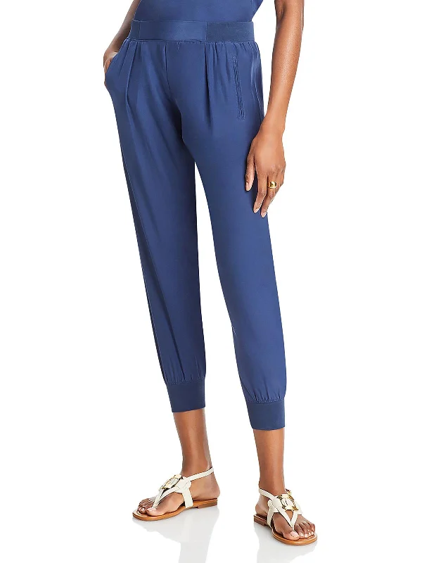 Sweet breath Classic bootcut denim Womens Silk Jogger Pants