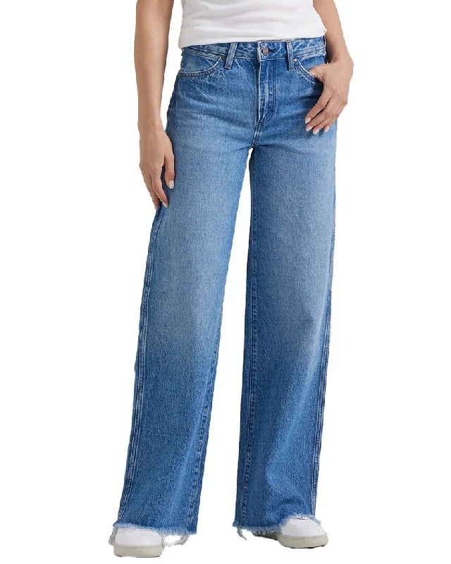 Boutique style Casual high-rise pants Wrangler Worldwide Shallows Wide Leg Jean
