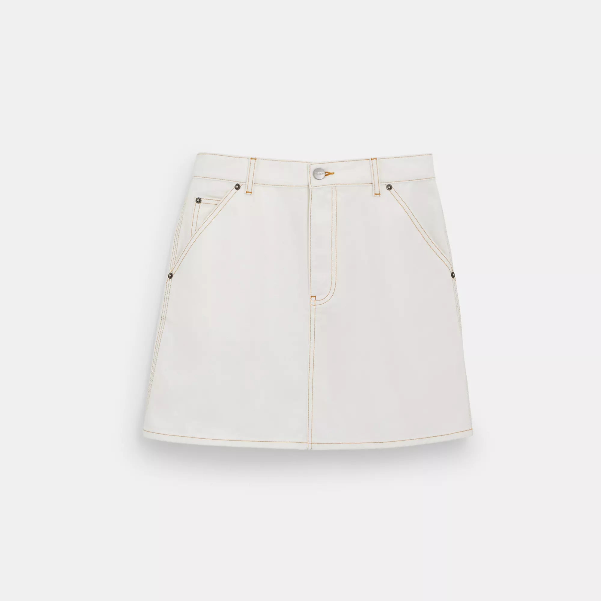 Sports suit style Bohemian print skirt Coach Outlet Twill Utility Skirt In Organic Cotton And Recycled Polyester