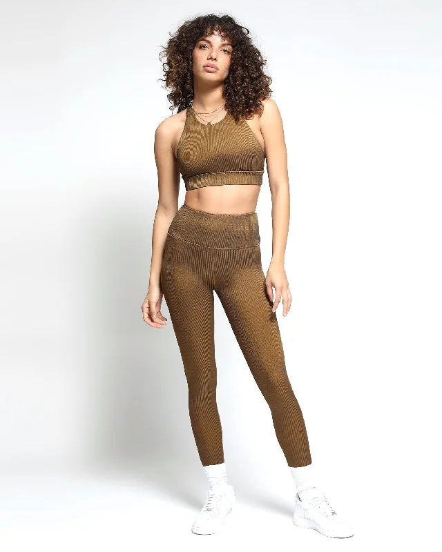 Street Style Pleated skirt with waistband Colorsphere Rib High Waist Leggings (FINAL SALE)