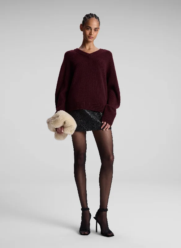 Personalized print Wool A-line skirt Cowan Leather Mini Skirt