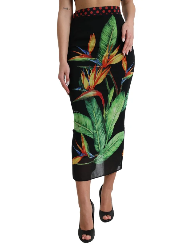 Sports Fitness Wear Lightweight maxi skirt Dolce & Gabbana Strelitzia High Waist Pencil Cut Women's Skirt Sports Fitness Wear Lightweight maxi skirt Dolce & Gabbana Strelitzia High Waist Pencil Cut Women's Skirt