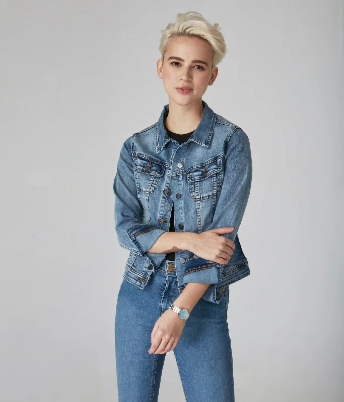 Sports outdoor style Faux Fur Jacket Gabriella-LBD Classic Denim Jacket