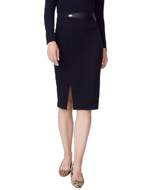 Street Style Classic wrap skirt J.McLaughlin Rivage Skirt