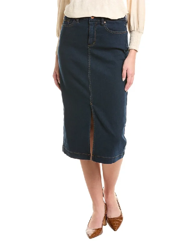 Sports Comfort Style Patchwork pleated skirt Jones New York Mid Pencil Skirt