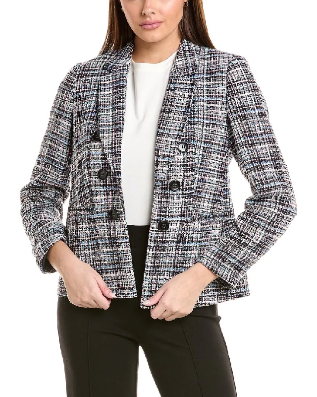 Comfortable down Oversized Blazer Jones New York Tweed Jacket