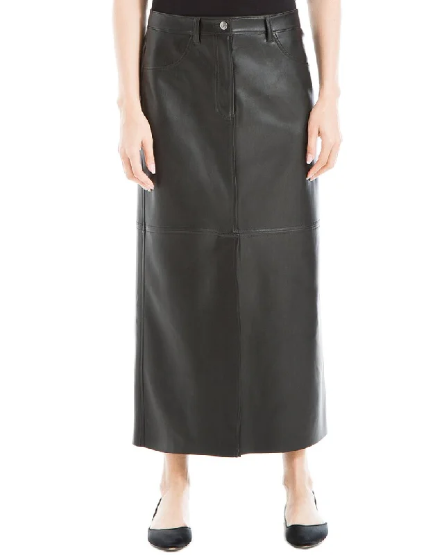 Street Style Suit Double-breasted mini skirt Max Studio Long Skirt