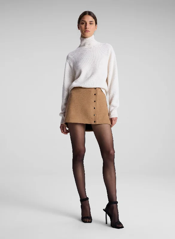 Sports fitness shoes Elegant midi skirt May Wool Cashmere Mini Skirt