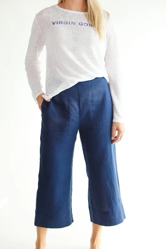 Sports Jumpsuit High-waisted pants Mellow Capri Pant - Night Sky