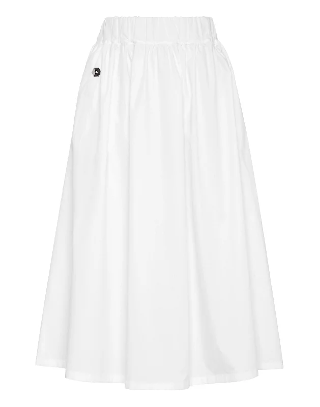 Sports Casual Style Skirt with zipper Midi Skirt