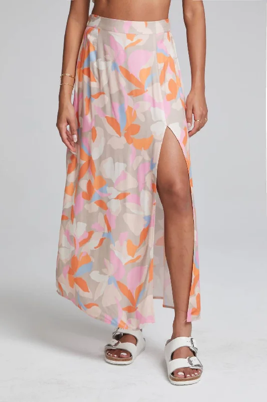 Fashionable and casual Double-layer maxi skirt Narissa Maxi Skirt In Multi