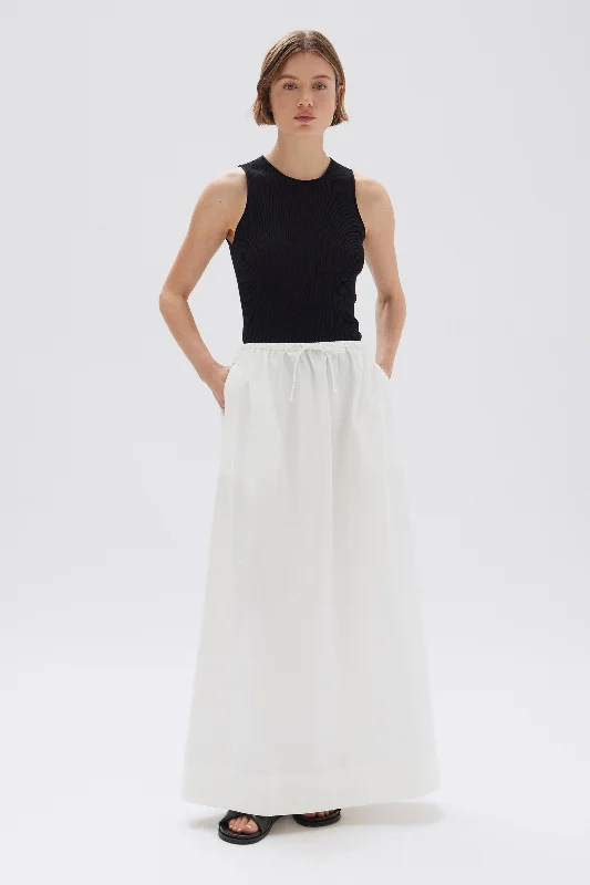 Cool Style Casual tiered skirt Philipa Poplin Skirt