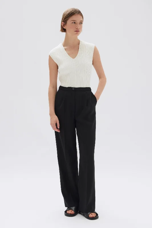 Literary Style Simple cotton skirt Sabine Crepe Pant