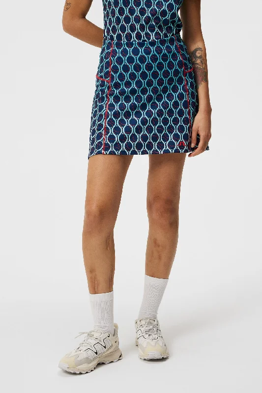 Short skirt design Wide pleated skirt Kayla Print Skirt