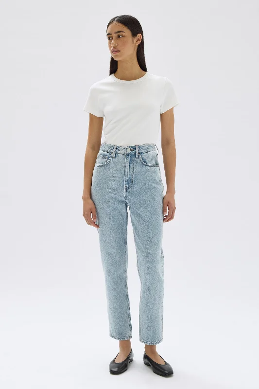 Hip-hop Style Draped maxi skirt Signature Slim Jean