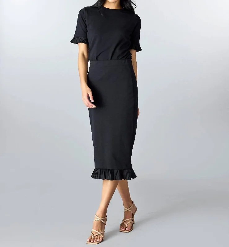 Retro Dress Ombre pleated skirt Straight Skirt In Spotlight