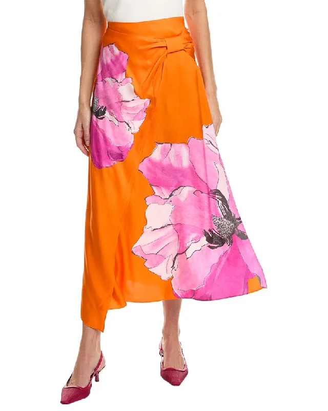 Classic style Fitted pleated skirt Ted Baker Gathered Front Skirt