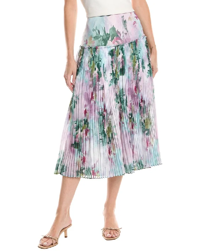 Sports High Waist Style Classic maxi skirt Ted Baker Pleated Midi Skirt