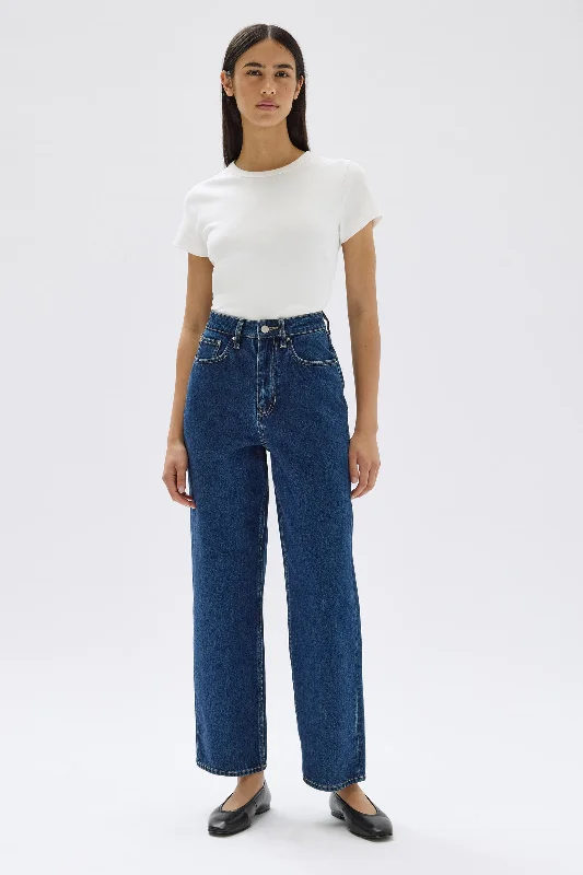 Sports Zipper Style Cotton pencil skirt Vintage Straight Jean