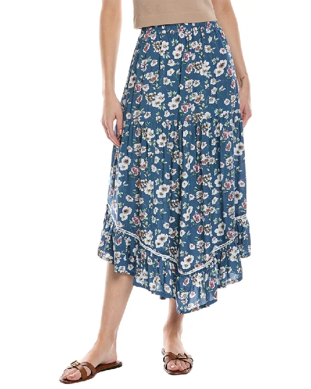 Sports Tights Zippered wrap skirt Walker&Wade Safari Midi Skirt