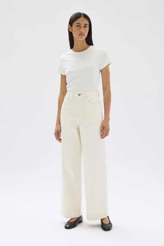 Sports Vitality Style Checkered A-line skirt Wide Leg Jean